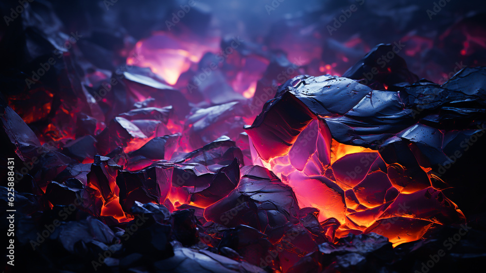 Fototapeta premium Dark organic rock background with interesting colours and compositions. Created with Generative AI. 