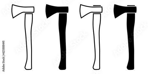 Axe Ax icon set simple design