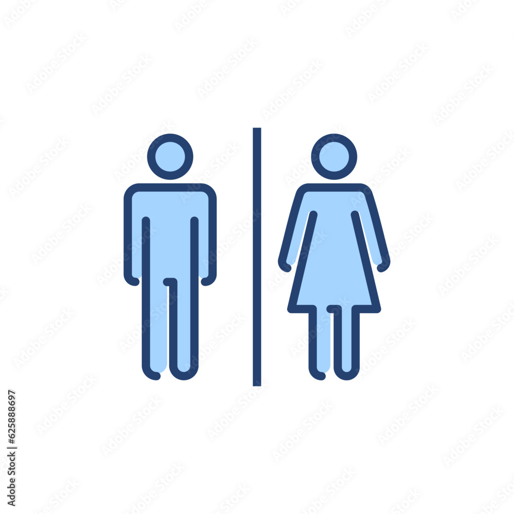 Toilet icon vector. Girls and boys restrooms sign and symbol. bathroom sign. wc, lavatory Toilet icon vector. Girls and boys restrooms sign and symbol. bathroom sign. wc, lavatory