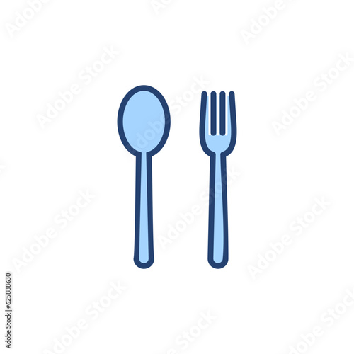 spoon and fork icon vector. spoon  fork and knife icon vector. restaurant sign and symbol