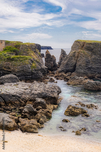 cliff and beach