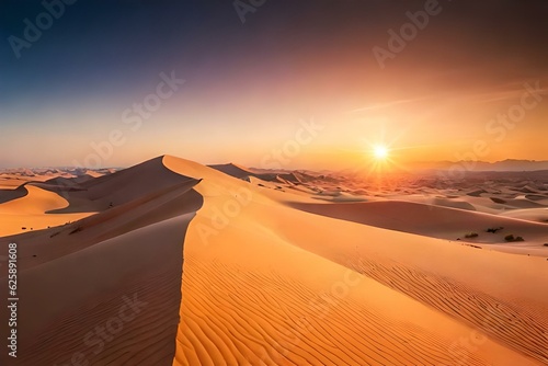 colorful and vast desert