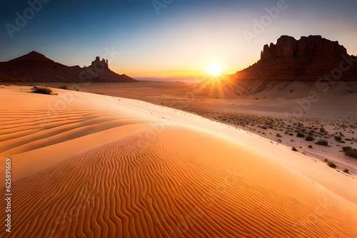 colorful and vast desert