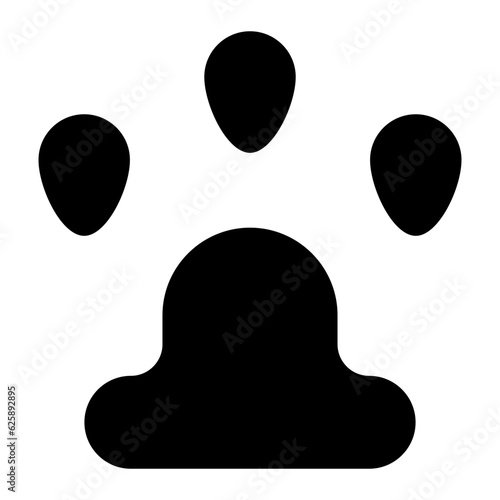 animal footprints glyph 