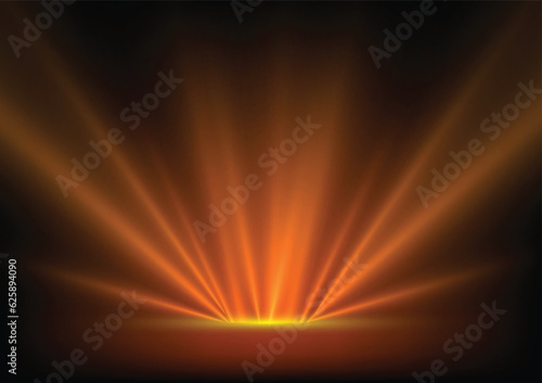 Abstract color light rays effect background