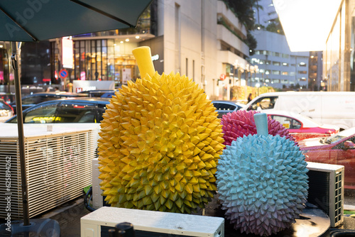 Canvas Print Durian statue in Kuala Lumpur