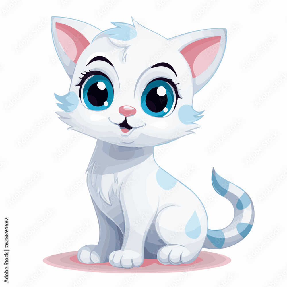cat cartoon clipart vector white background cat cartoon clipart vector white background