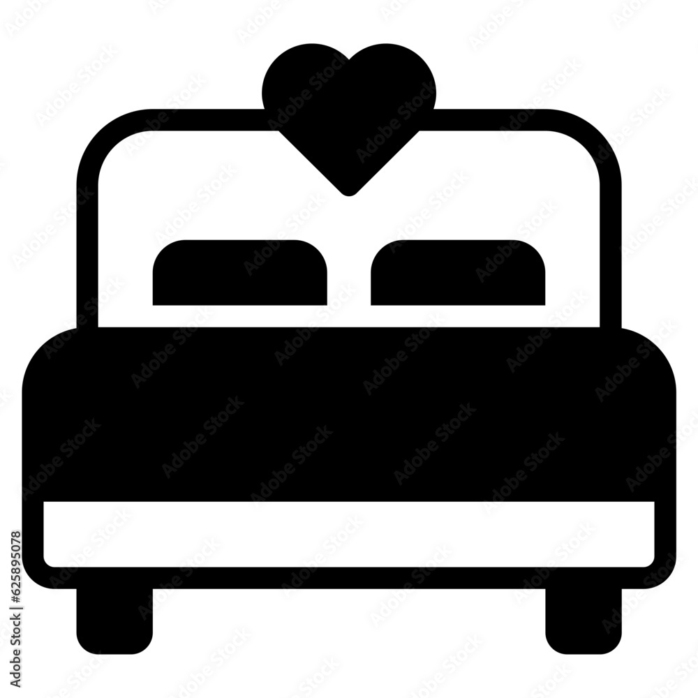 Bed and Pillow Icons Bed and Pillow Icons
