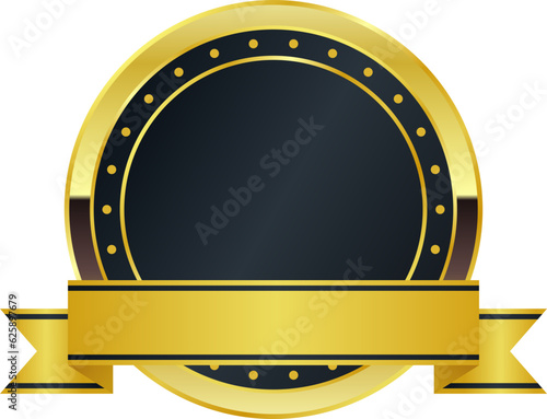 Vector Design of Luxurious Gold Emblem | High-Quality Vectors
