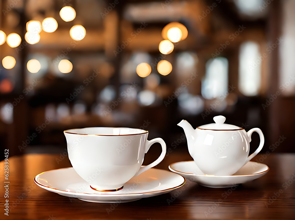 Obraz premium Realistic tea neutral colors warm lights detailed