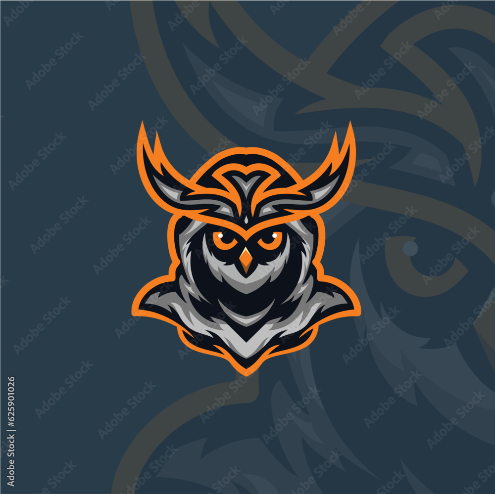 owl mascot vector illustration gaming,sports,logo,