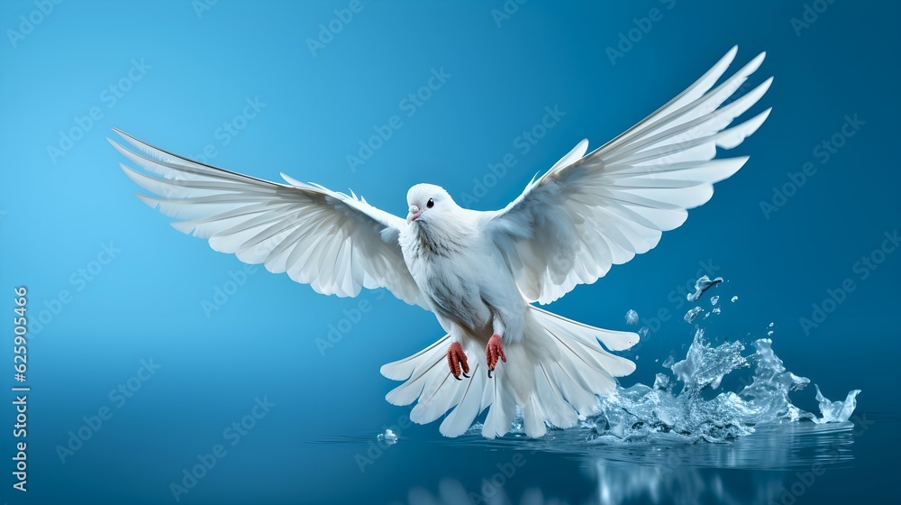 Fototapeta premium dove of peace for international peace day, Generative AI