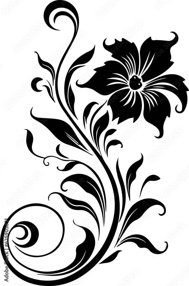 Silhouette flower rose and vector images Silhouette flower rose and vector images