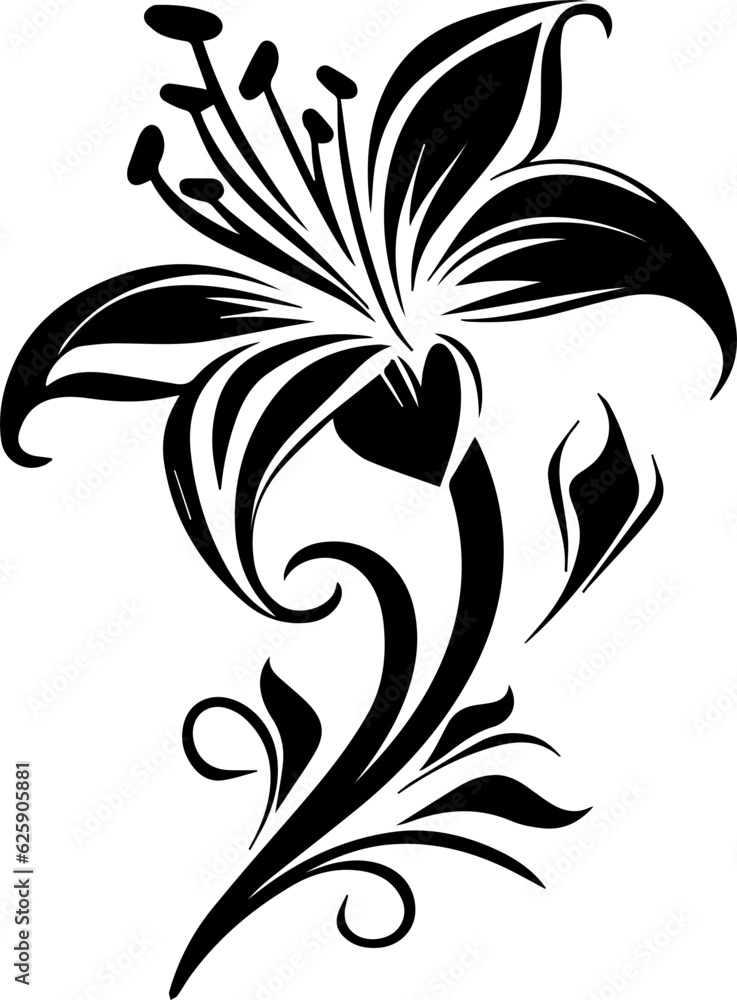 Silhouette flower rose and vector images Silhouette flower rose and vector images