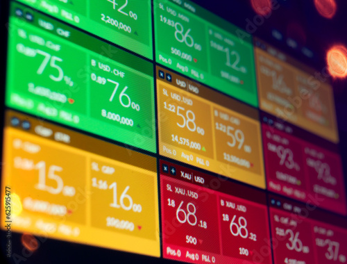 foreign exchange Rates computer display