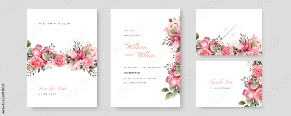 Watercolor wedding set. Set of card with leaves and flower golden geometric frame. Floral Trendy templates for banner, flyer, poster, greeting. Watercolor wedding set. Set of card with leaves and flower golden geometric frame. Floral Trendy templates for banner, flyer, poster, greeting.