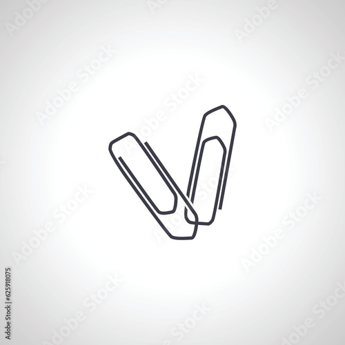 paper clip icon. paper clip icon