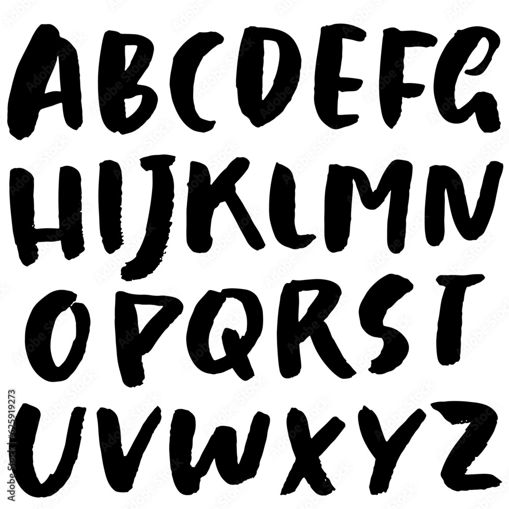 Hand Drawn Modern Brush Font Hand Drawn Modern Brush Font
