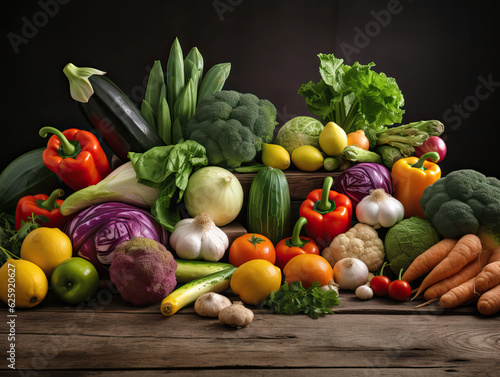 fresh vegetables on the table vegetables and fruits variety of vegetables