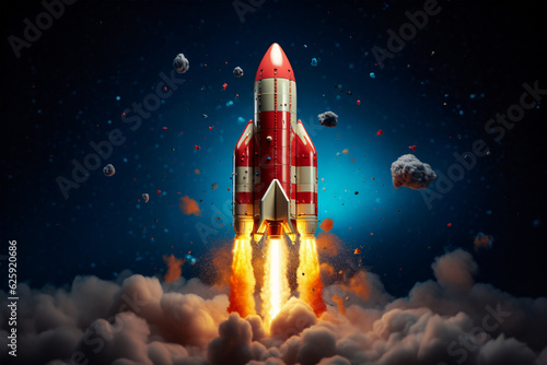 Red Rocket Soaring Through the Sky, Generative AI