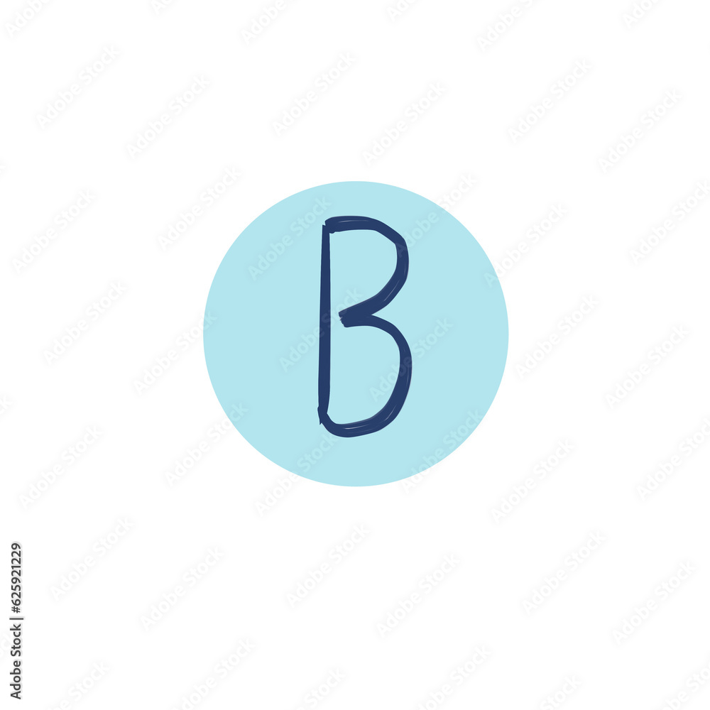 English alphabet font B from my handwriting English alphabet font B from my handwriting