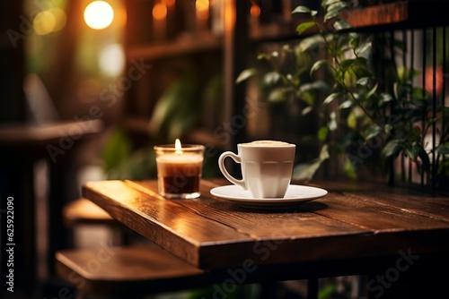 Captivating Coffee Shop Photo. Generative AI