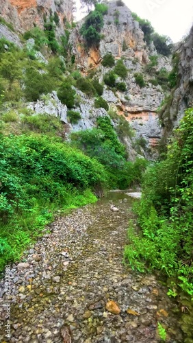 Cañón del nacimiento del rio Palancia en Bejis photo