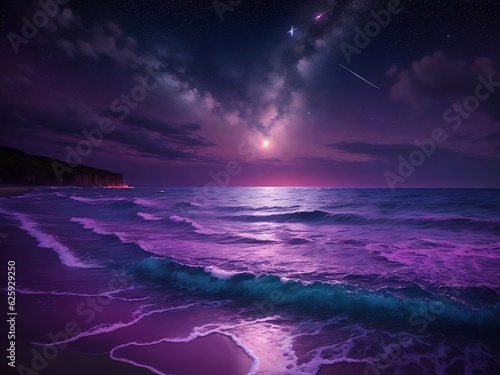 Moonlit Sea Serenity