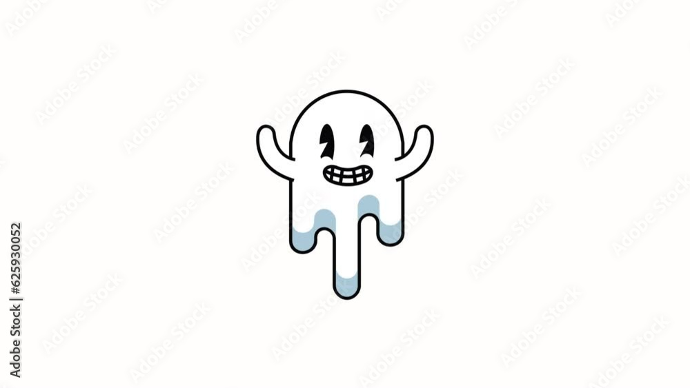 ghost kawaii style character animation ghost kawaii style character animation