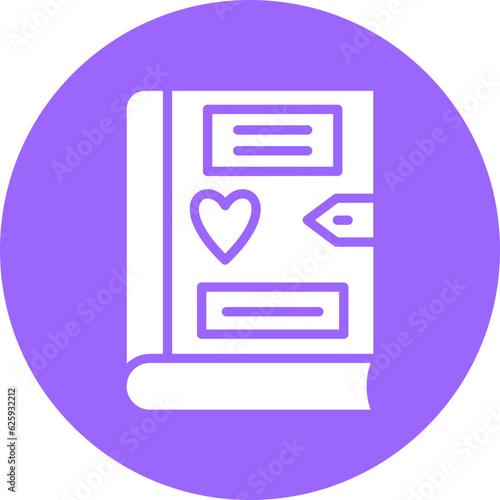 Vector Design Diary Icon Style
