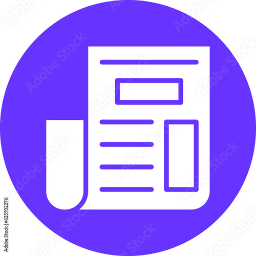 Vector Design Newspaper Icon Style