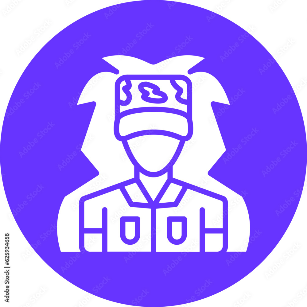 Vector Design Ghilie Suit Icon Style