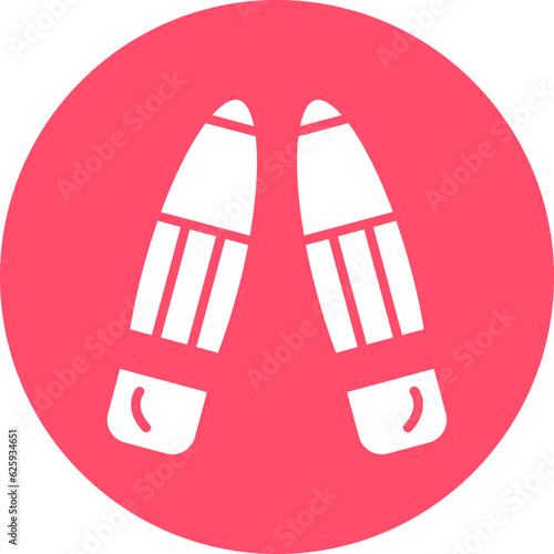 Vector Design Footsteps Icon Style