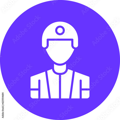 Vector Design Male Player Icon Style