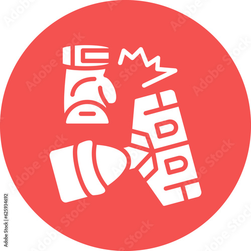 Vector Design Knocked Out Icon Style