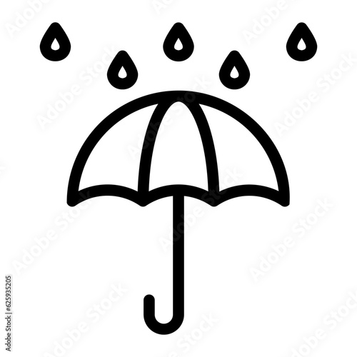 rain line icon