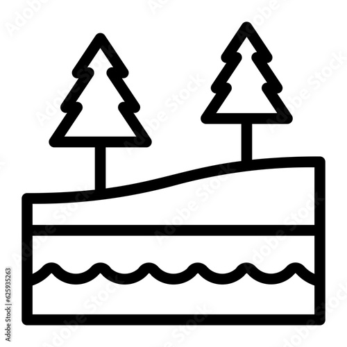 taiga line icon
