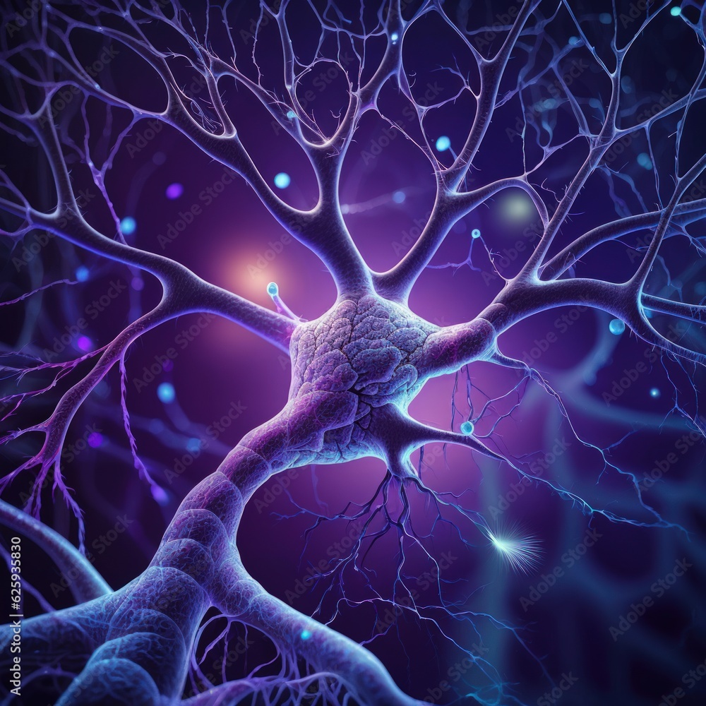 Abstract Glowing Galaxy Neuron Cells Background Neuron Cell Network abstract-glowing-galaxy-neuron-cells-background-neuron-cell-network