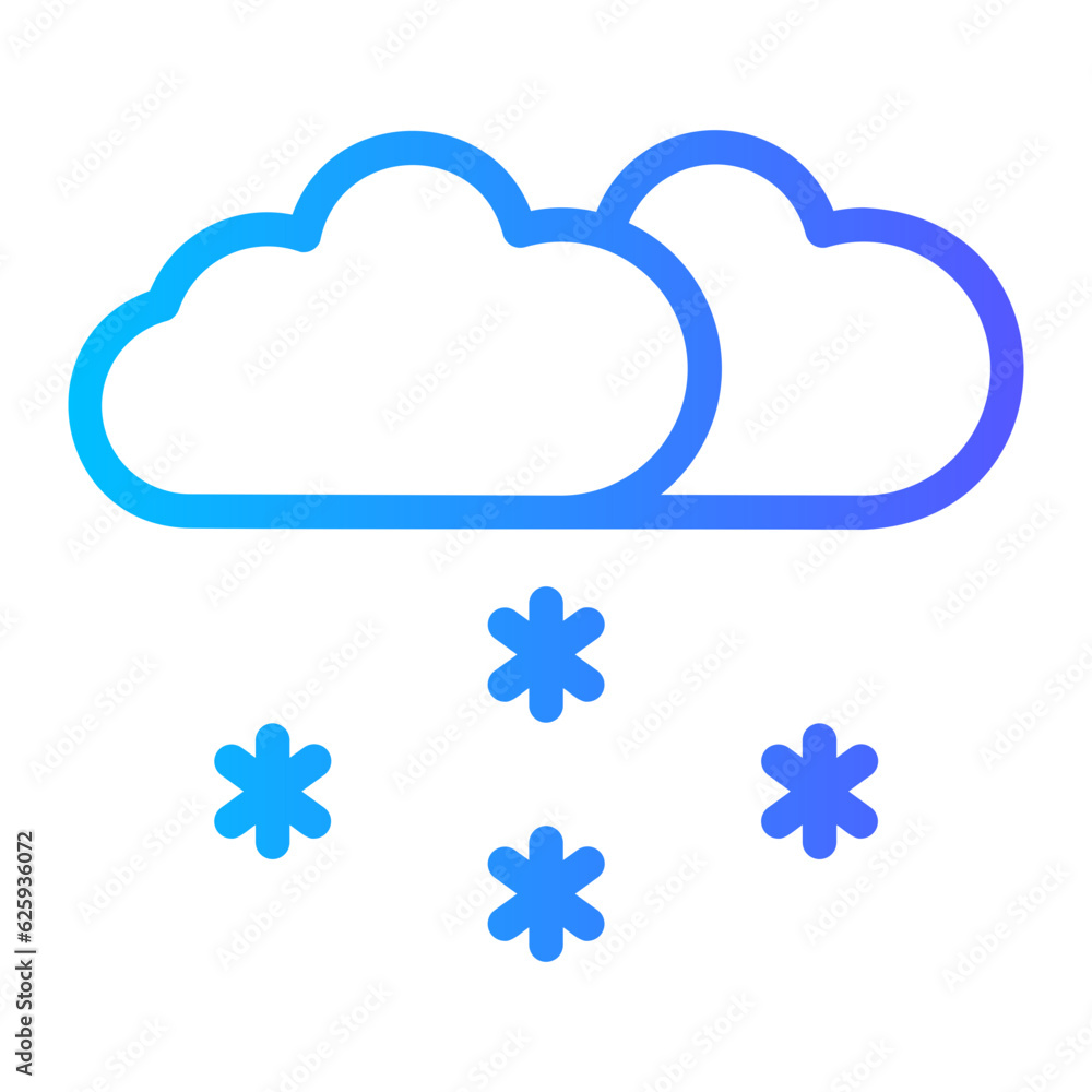 snowfall gradient icon snowfall gradient icon