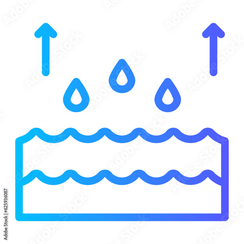 vaporization gradient icon