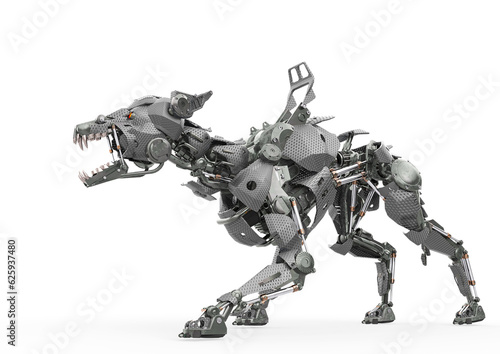 cyber dog is ready to attack