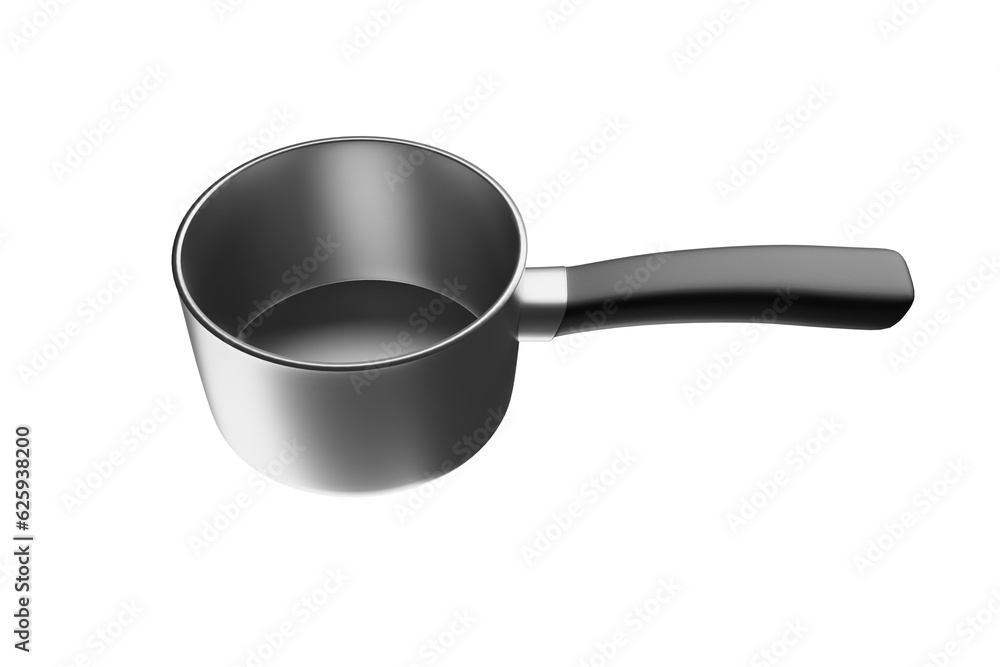 Metal kitchen pot 3d render Metal kitchen pot 3d render