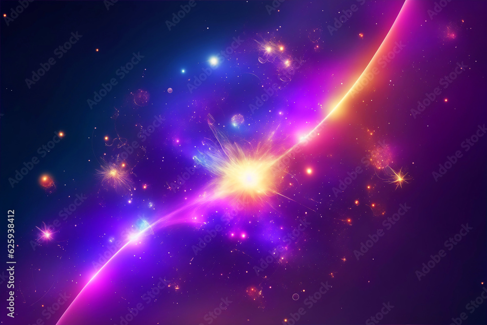 Abstract futuristic science particle banner background with network grid. Cyberspace concept illustration. High speed digital data transfer technology wallpaper. Ai Generated. Abstract futuristic science particle banner background with network grid. Cyberspace concept illustration. High speed digital data transfer technology wallpaper. Ai Generated.