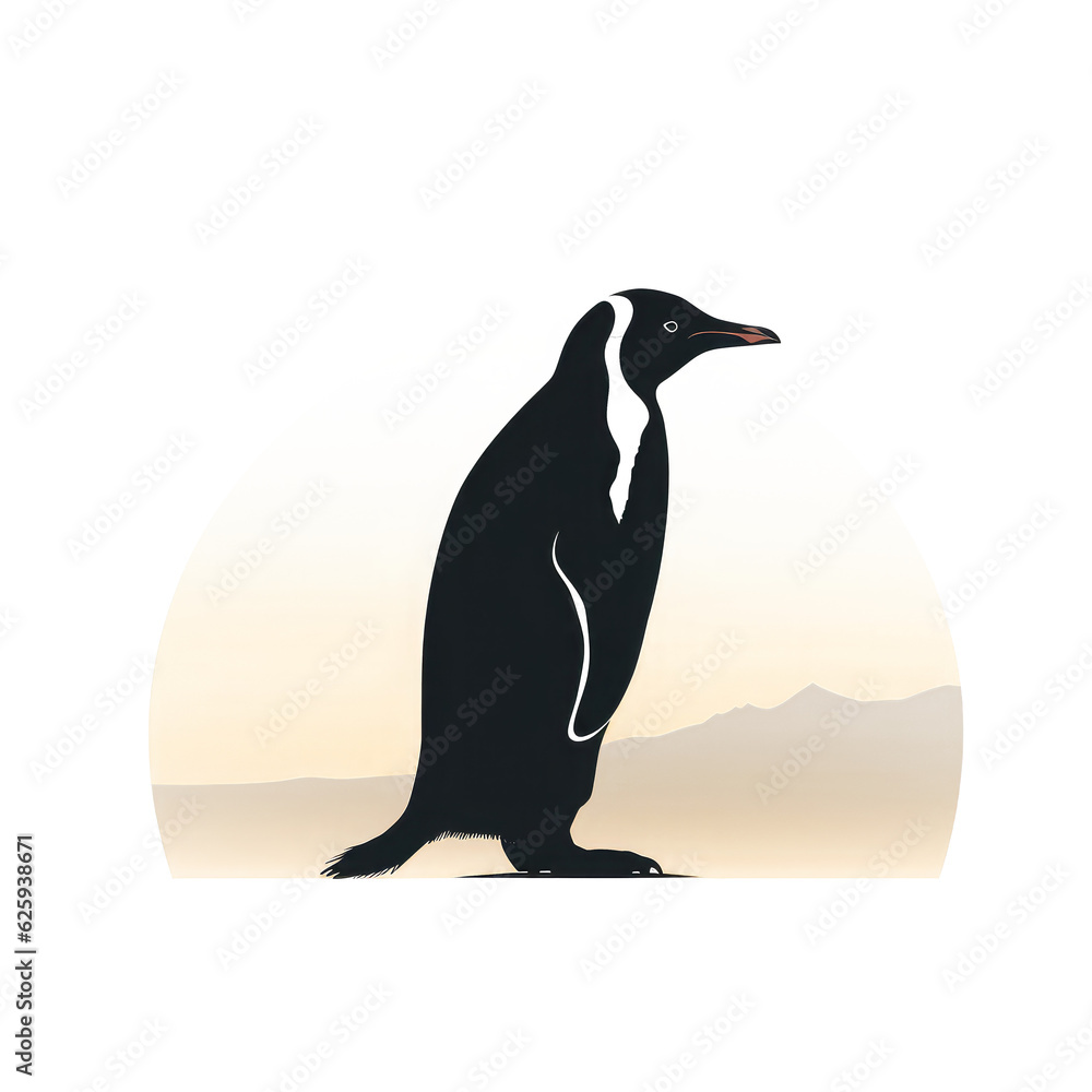 Obraz premium penguin looking isolated on white