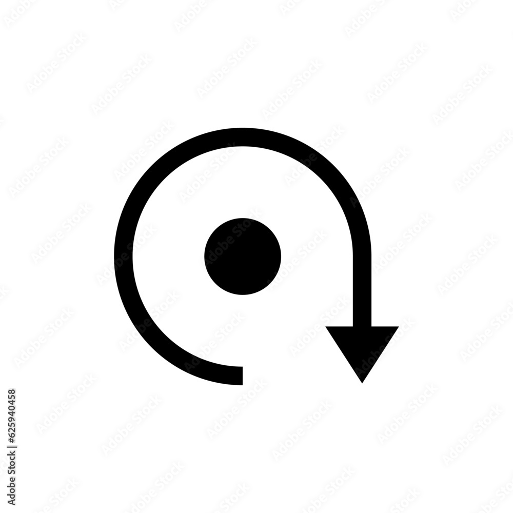 Turning Point Icon - Vector, Sign for Design, Presentation, Website or Apps Elements. Turning Point Icon - Vector, Sign for Design, Presentation, Website or Apps Elements.