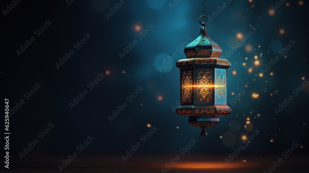 3D cartoon illustrations of mosques and lanterns produced for the holy festival.AI generated. 3D cartoon illustrations of mosques and lanterns produced for the holy festival.AI generated.