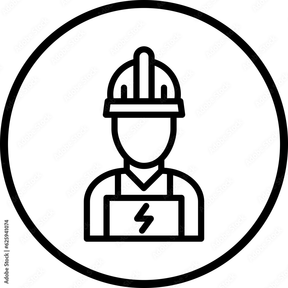 Vector Design Electrician Icon Style Vector Design Electrician Icon Style