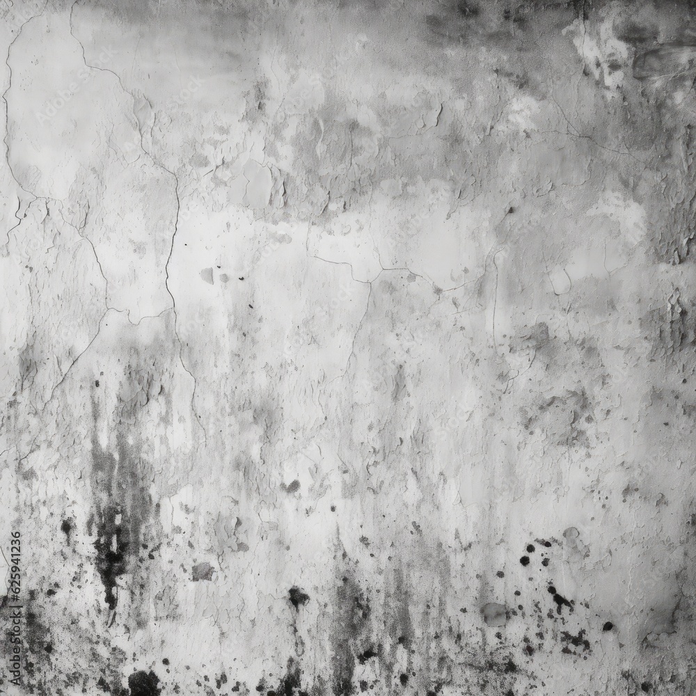 Grunge Texture: Grey Black and White Wall Plaster