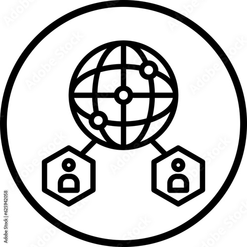 Vector Design Global Network Icon Style