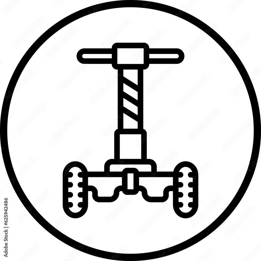 Vector Design Police Segway Icon Style Vector Design Police Segway Icon Style